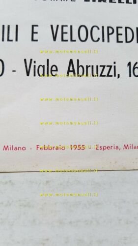 Bianchi 125 Mendola 1955 depliant moto originale brochure