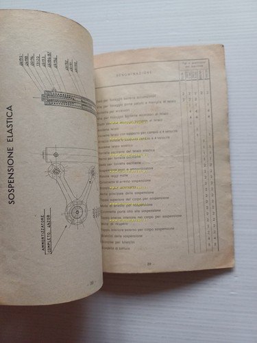 Bianchi 250 Freccia d'Oro 1938 manuale uso + ricambi originale …