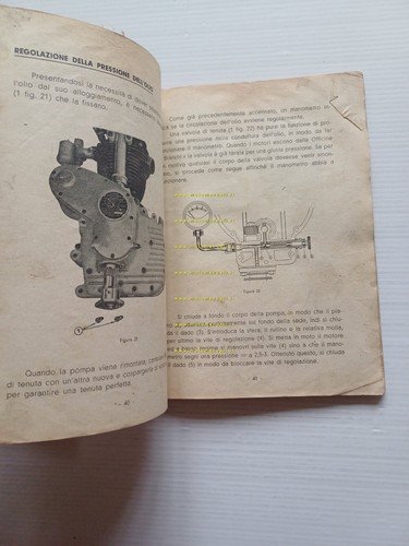 Bianchi 250 Freccia d'Oro 1938 manuale uso + ricambi originale …