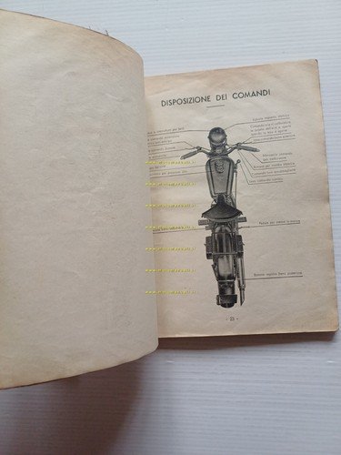 Bianchi 250 Freccia d'Oro 1938 manuale uso + ricambi originale …