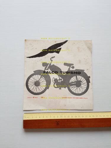 Bianchi 49 Falco Turismo anni 60 depliant originale ITALIANO