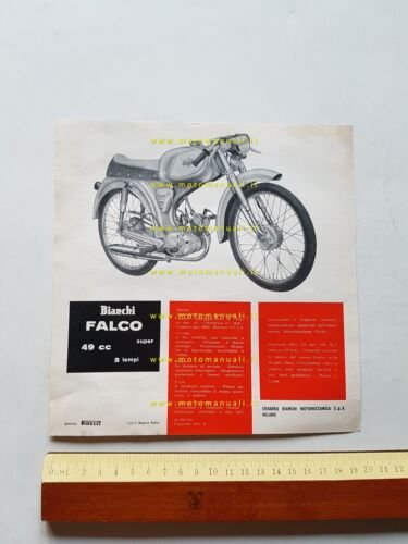 Bianchi 50 Falco Super 1964 depliant originale italiano