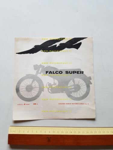 Bianchi 50 Falco Super 1964 depliant originale italiano