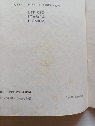 Bianchi 50 Sparviero 1956 motore Puch manuale uso manutenzione italiano …