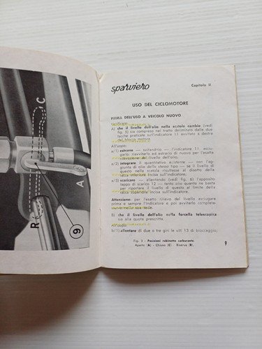 Bianchi 50 Sparviero 1956 motore Puch manuale uso manutenzione italiano …
