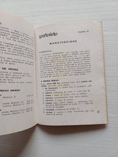 Bianchi 50 Sparviero 1956 motore Puch manuale uso manutenzione italiano …