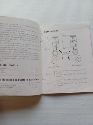 Bianchi 500 M Militare 1942 manuale uso manutenzione originale anteguerra