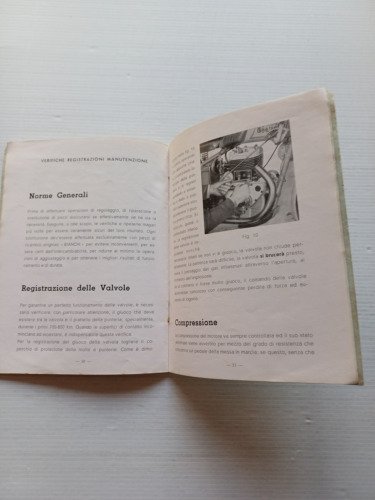 Bianchi 500 M Militare 1942 manuale uso manutenzione originale anteguerra