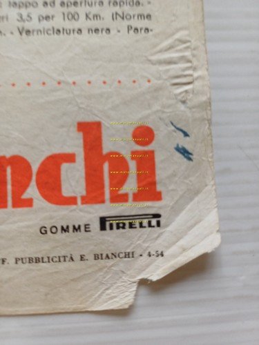 Bianchi Cervino 174 Normale - Cervino 174 Sport 1954 depliant …