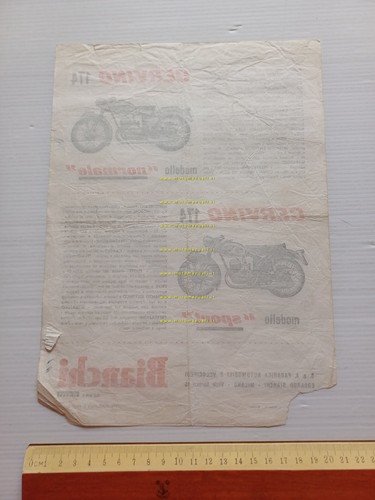 Bianchi Cervino 174 Normale - Cervino 174 Sport 1954 depliant …