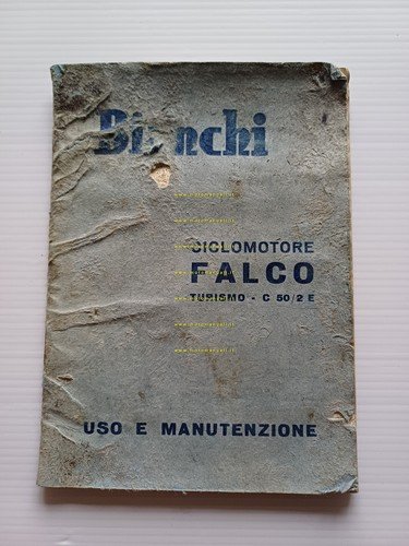 Bianchi Falco Turismo C 50 2E 1961-2 manuale uso manutenzione …