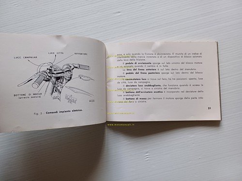 Bianchi Gardena 75 1959 manuale uso manutenzione libretto originale italiano