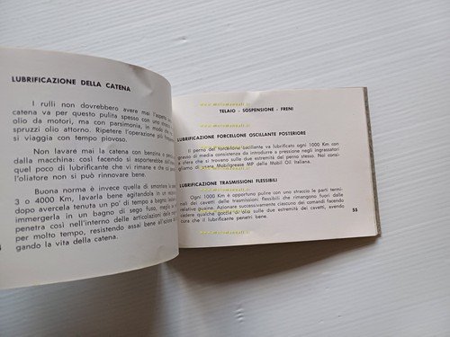 Bianchi Gardena 75 1959 manuale uso manutenzione libretto originale italiano