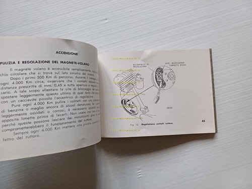 Bianchi Gardena 75 1959 manuale uso manutenzione libretto originale italiano