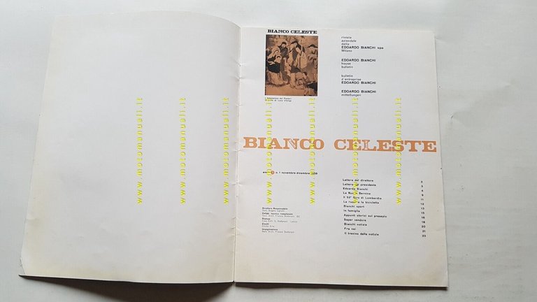 Bianchi moto bici auto rivista Biancoceleste anno 1 n. 1 …