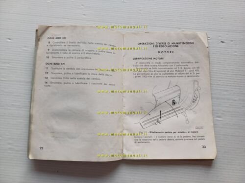 Bianchi Orsetto S 80/2 1962 manuale uso manutenzione libretto italiano …
