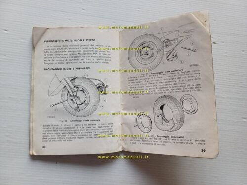Bianchi Orsetto S 80/2 1962 manuale uso manutenzione libretto italiano …