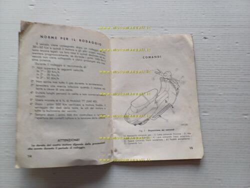 Bianchi Orsetto S 80/2 1962 manuale uso manutenzione libretto italiano …