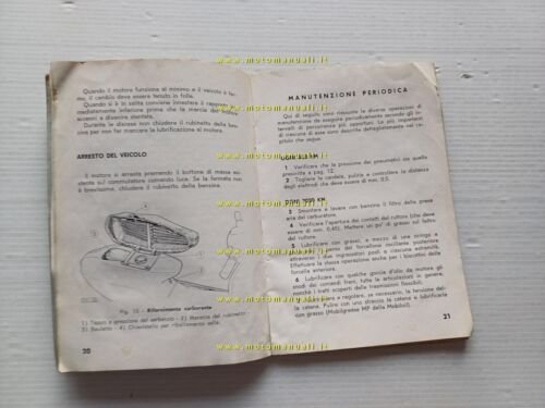 Bianchi Orsetto S 80/2 1962 manuale uso manutenzione libretto italiano …
