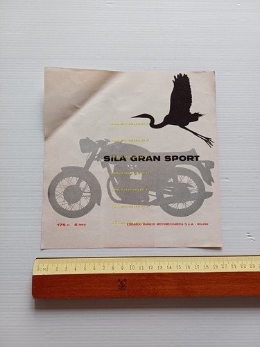 Bianchi Sila 175 Gran Sport 1964 depliant ITALIANO originale