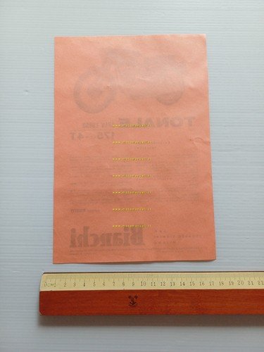 Bianchi Tonale 175 1959 depliant italiano originale