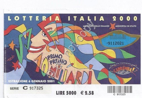 Biglietti Lotteria Italia - Nespolo - 2004 | Immagine principale