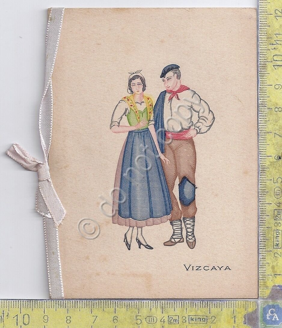 Biglietto augurale - Vizcaya - Costumi - 1942