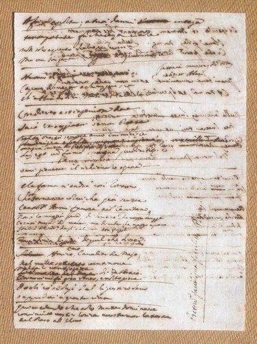 Biglietto su carta filigranata XVI/XVII Secolo