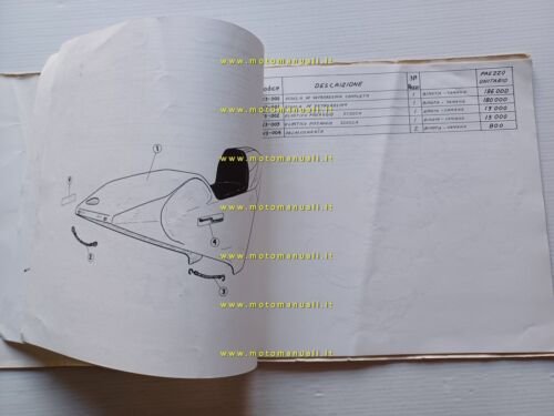 Bimota 1975 catalogo produzione parti speciali Honda Yamaha 350 GP …