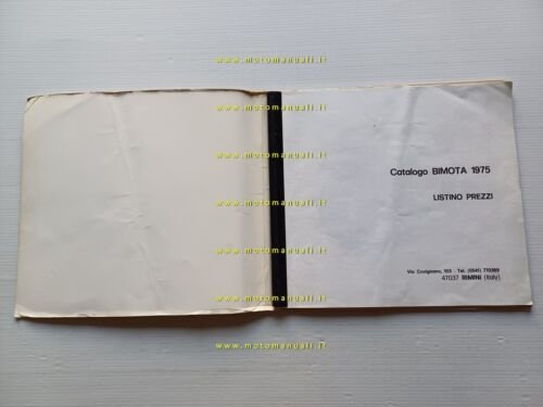 Bimota 1975 catalogo produzione parti speciali Honda Yamaha 350 GP …