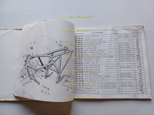 Bimota 1975 catalogo produzione parti speciali Honda Yamaha 350 GP …