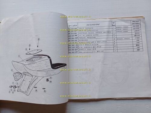 Bimota 1975 catalogo produzione parti speciali Honda Yamaha 350 GP …