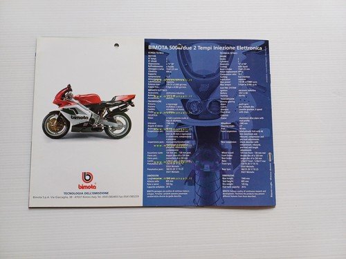 Bimota 500 V2 Iniezione 1997 depliant italiano originale