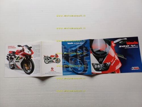 Bimota 500 Vdue Evoluzione 2000 depliant italiano originale