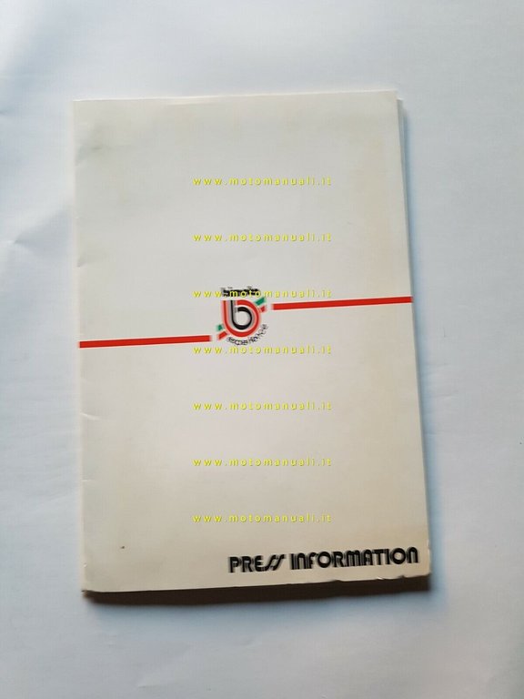Bimota cartella stampa 1987 originale Press Kit