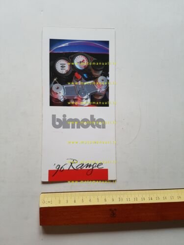 Bimota catalogo produzione modelli 1996 depliant originale inglese