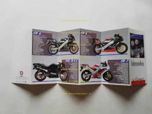 Bimota catalogo produzione modelli 1996 depliant originale inglese