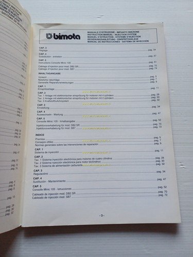 Bimota DB2 SR - SB7 manuale officina SISTEMA ACCENSIONE INIEZIONE …