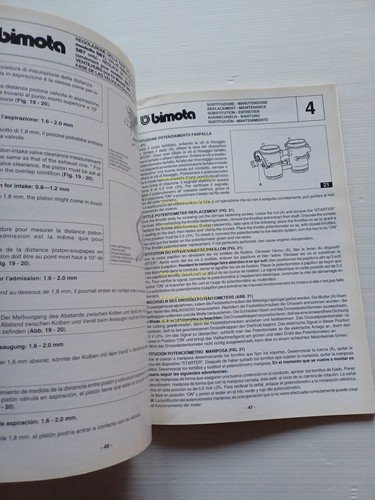 Bimota DB2 SR - SB7 manuale officina SISTEMA ACCENSIONE INIEZIONE …