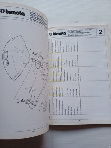 Bimota DB2 SR - SB7 manuale officina SISTEMA ACCENSIONE INIEZIONE …
