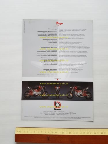 Bimota DB6 Delirio 1000 2006 depliant originale Italiano