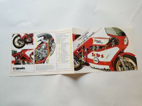 BIMOTA KB1 1978 depliant originale ITALIANO moto brochure
