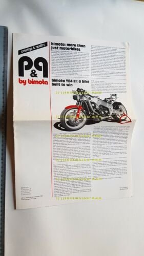 BIMOTA P & Q periodico rivista aziendale IFMA 1988 ENGLISH …