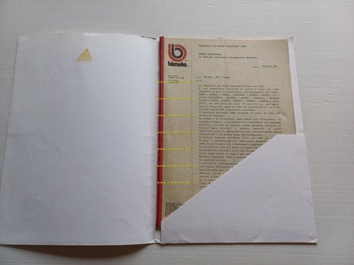 Bimota presentazione Bimota Experience 1988 cartella stampa originale press kit