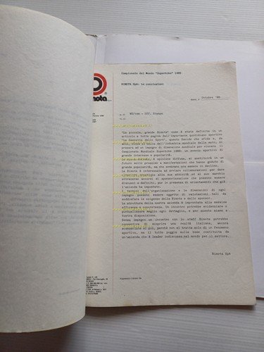 Bimota presentazione Bimota Experience 1988 cartella stampa originale press kit