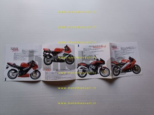 Bimota produzione modelli 1998 depliant inglese originale