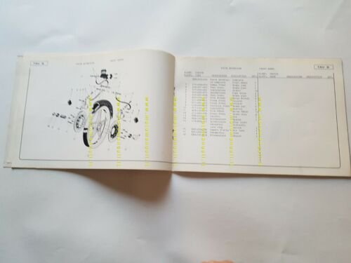 BIMOTA SB3 1979 catalogo ricambi originale telaio frame parts catalogue