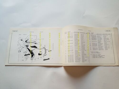 BIMOTA SB3 1979 catalogo ricambi originale telaio frame parts catalogue