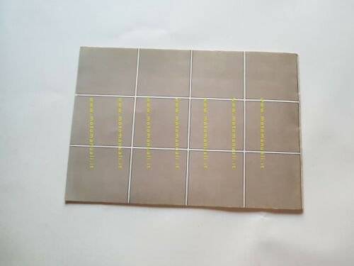 BIMOTA SB3 1979 catalogo ricambi originale telaio frame parts catalogue