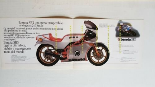 BIMOTA SB3 1979 depliant originale ITALIANO moto brochure